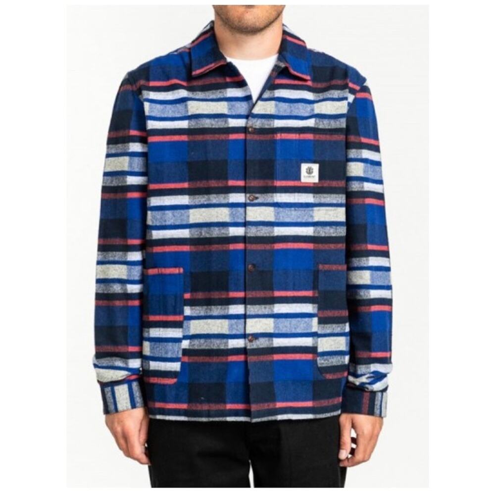 Element Americana over shirt eclipse navy shacket skater gorpcore western size S